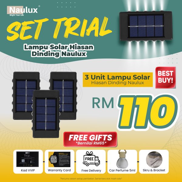 LAMPU DECO WALL - SET TRIAL 3PCS