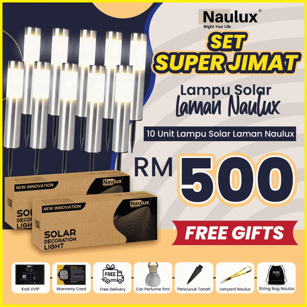 LAMPU DECO LAMAN - SET BORONG JIMAT 10PCS